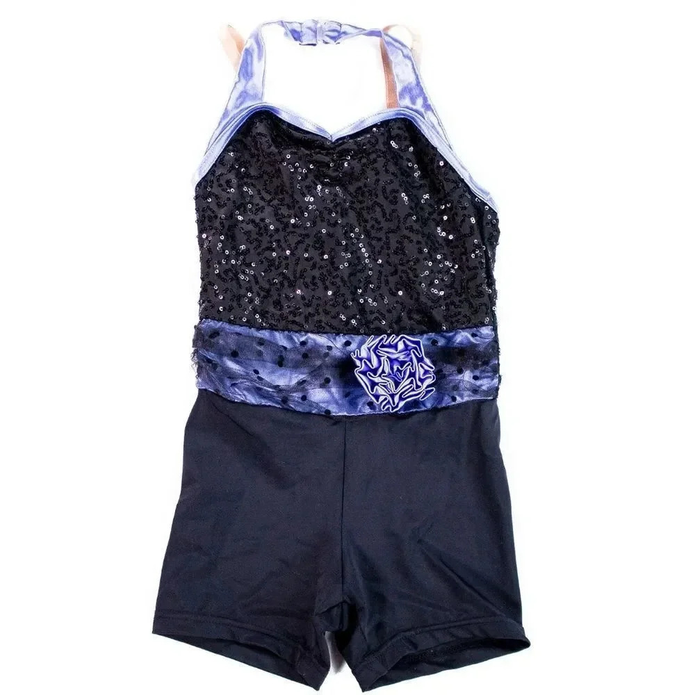Weissman Purple Sequin Leotard Small
